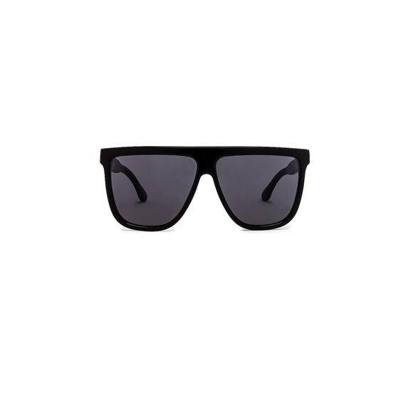 Gucci Rectangular 'Frame' Black Acetate Flat Top Sunglasses Size OS - Picture 1 of 6